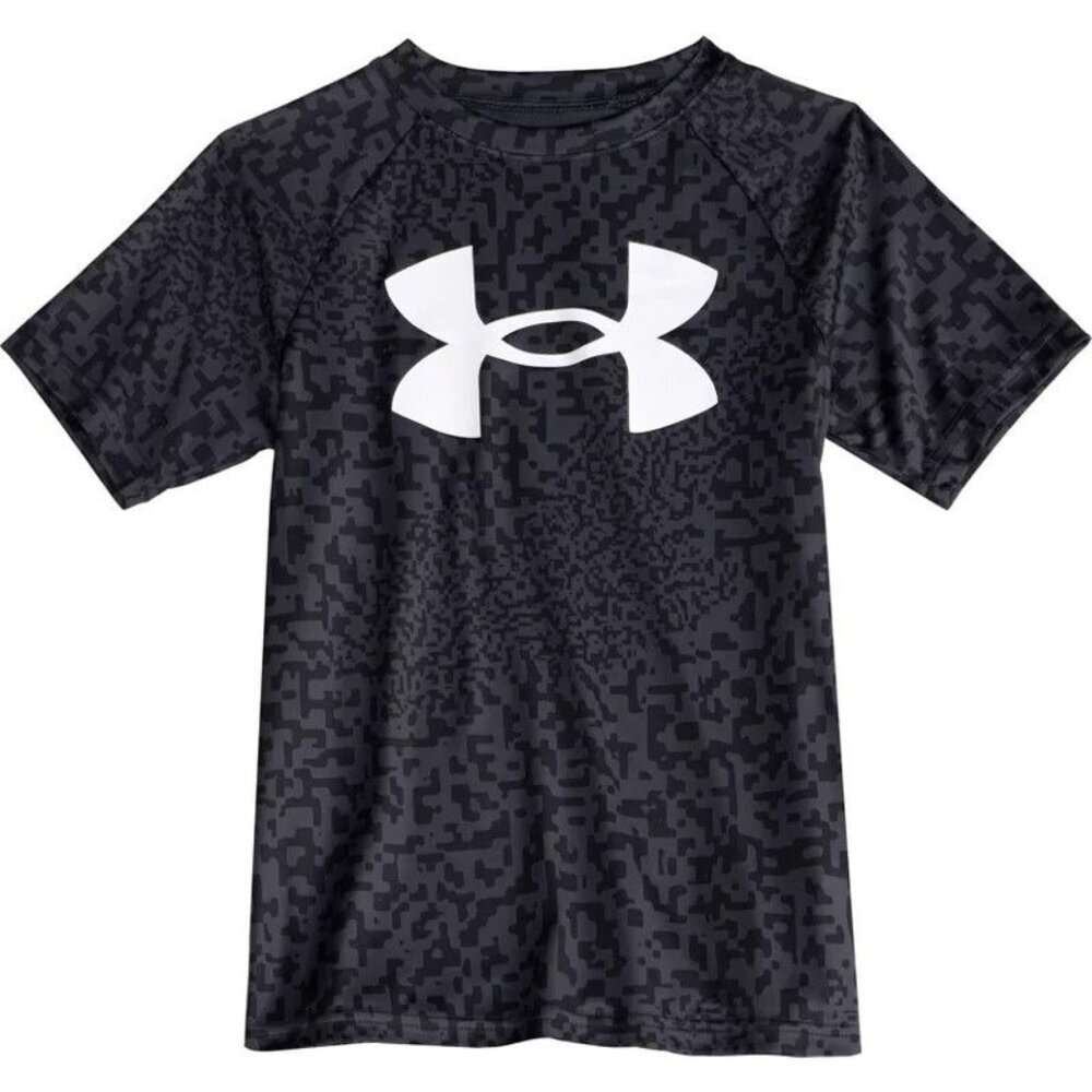 Boys' Under Armour Tech Blueprint T-Shirt XLarge Anthricite/White - Picture 1 of 1